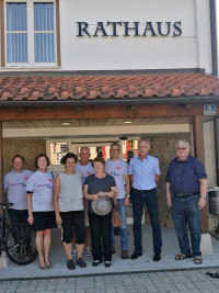 Besuch in Riedering: Rathausempfang bei Bürgermeister Josef Häusler